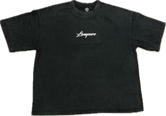 LIVEYOURZ BOX TEE - RETRO BLACK