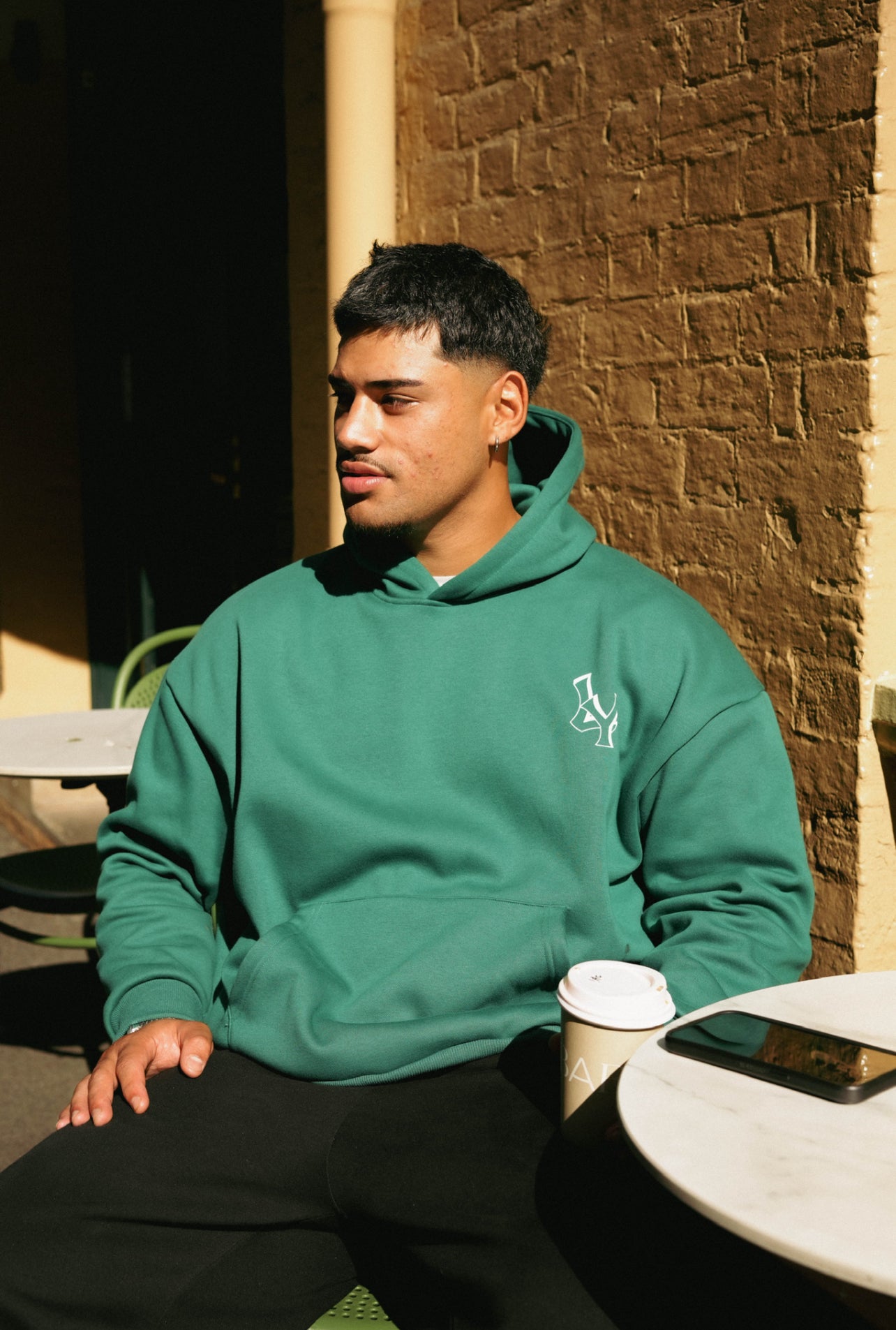 LY COMFY HOODIE - EMERALD
