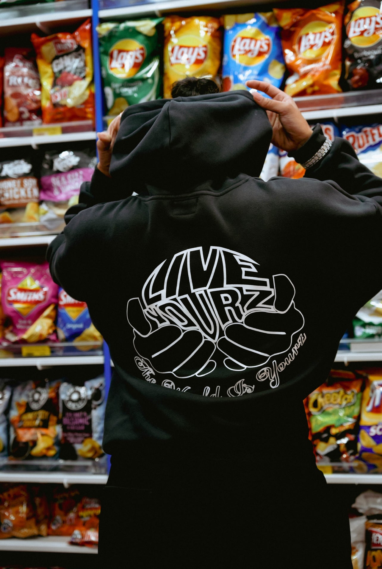 LY COMFY HOODIE -CHARCOAL