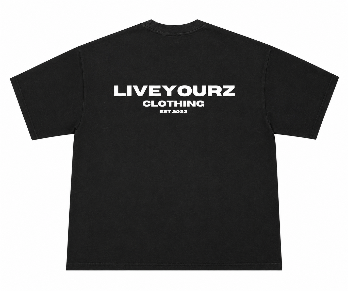 LIVEYOURZ BOX TEE - RETRO BLACK